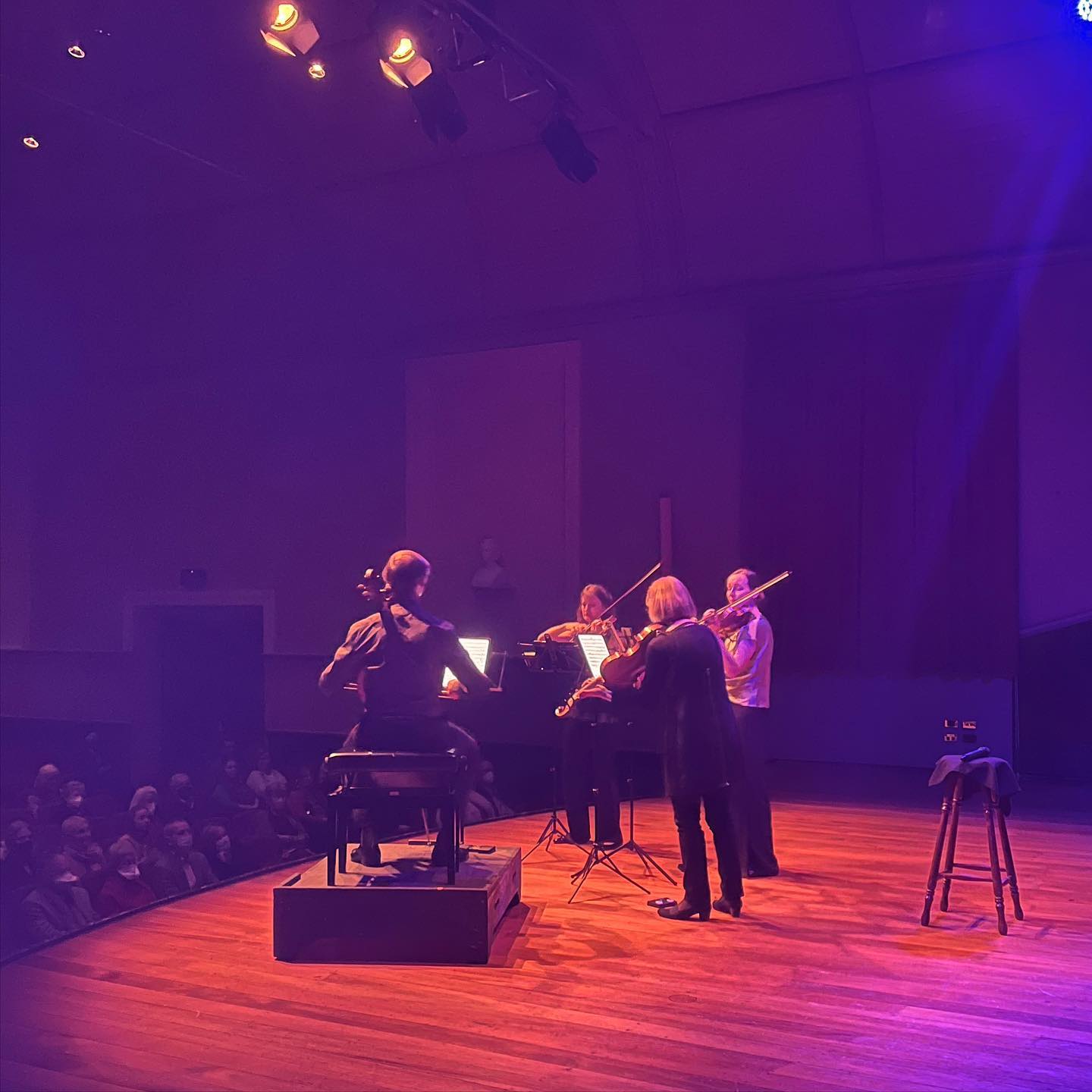 We are just loving reconnecting with our community of performing and technical artists after what feels like forever.
 
Last night, our good friends, The New Zealand String Quartet performed in the Nelson School of Music Auditorium as a part of their First Light National Tour - and it won’t be long until we welcome them back for the delayed 2022 Adam Summer School.