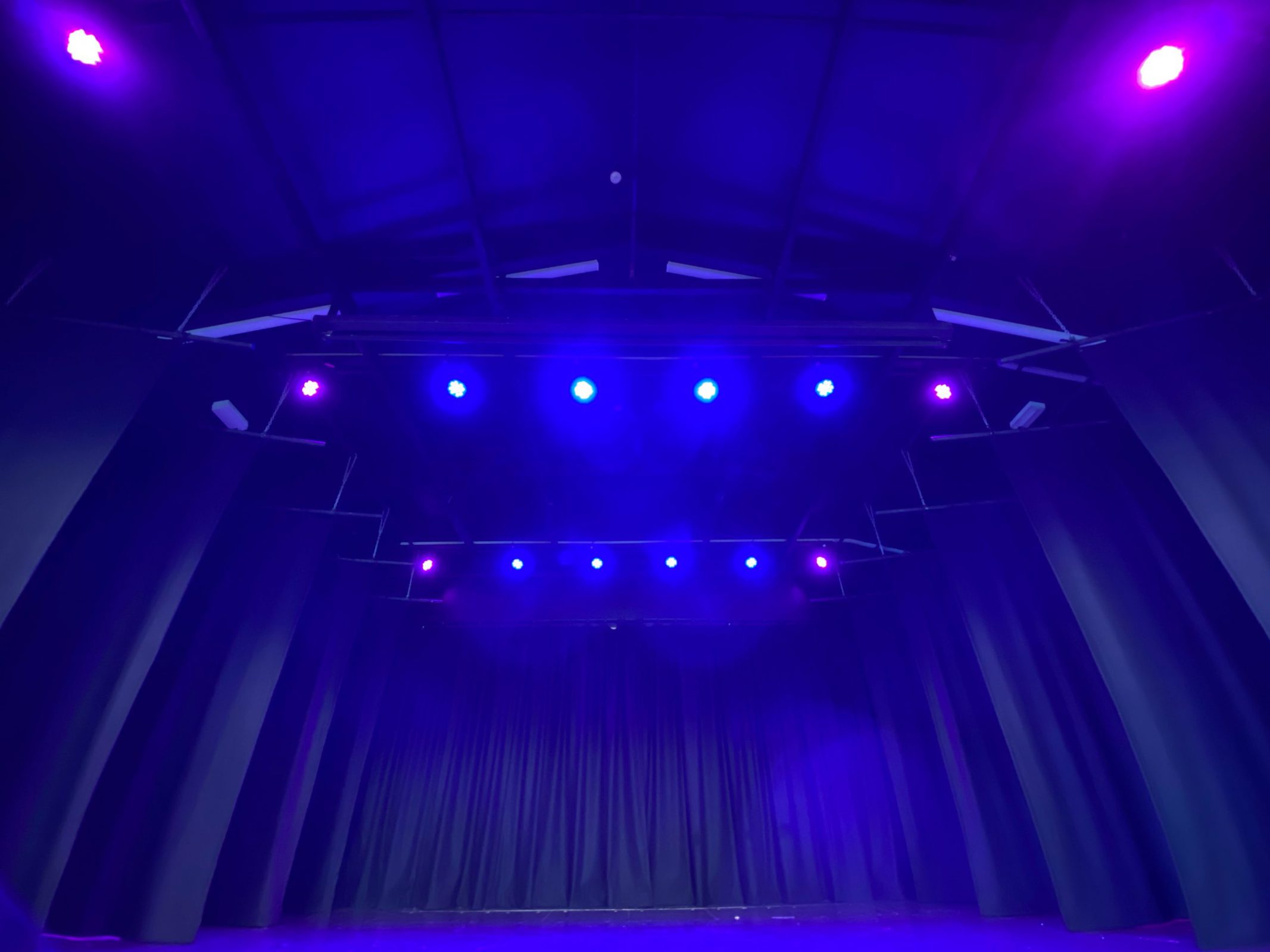 Upgraded lighting for Nayland College's Hall